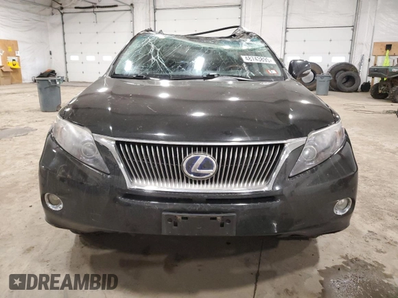 2012 Lexus RX 450h with VIN JTJBC1BA8C2427086, listed as a Copart auction lot 48743895 with 160,644 mi miles and Salvage title. Bid and sale history available at DreamBid. Image 5.