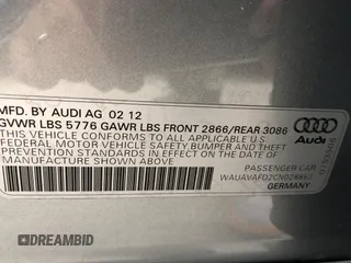 2012 Audi A8 с VIN WAUAVAFD2CN028862, выставлен на аукционе Copart как лот 80295204 с пробегом 162 752 миль миль и Чистый • Clean title. История ставок и продаж доступна на DreamBid. Изображение 10.
