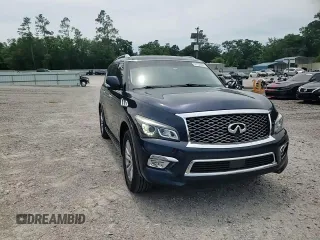 2016 Infiniti QX80 with VIN JN8AZ2NF9G9610685, listed as a Copart auction lot 57154685 with 94,176 mi miles and Salvage title. Bid and sale history available at DreamBid. Image 14.