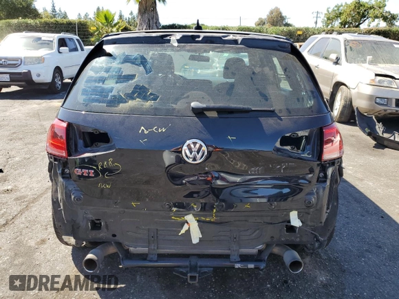 2017 Volkswagen Golf GTI S with VIN 3VW447AUXHM021086, listed as a Copart auction lot 73241644 with 72,667 mi miles and Salvage Title. Bid and sale history available at carsss.com. Image 6.