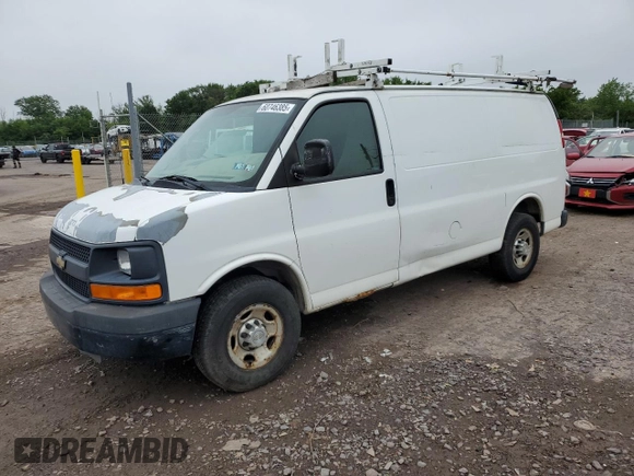 2010 Chevrolet Express Cargo with VIN 1GCZGFBA2A1153342, listed as a Copart auction lot 60746385 with 142,770 mi miles and Clean title. Bid and sale history available at DreamBid. Image 1.