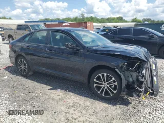2024 Volkswagen Jetta Sport with VIN 3VWBM7BU9RM100191, listed as a Copart auction lot 56116275 with 12,260 mi miles and Salvage title. Bid and sale history available at DreamBid. Image 4.