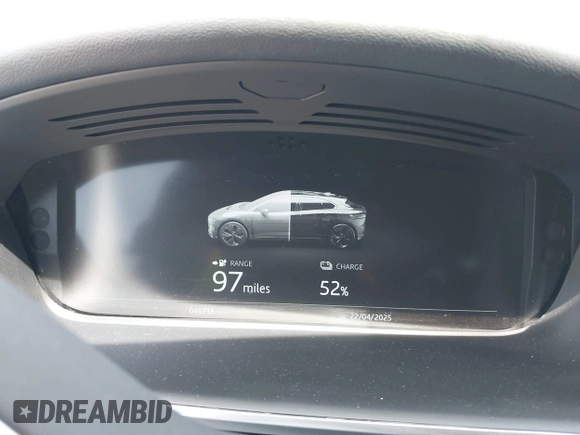 2020 Jaguar I-Pace SE with VIN SADHC2S1XL1F80407, listed as a IAAI auction lot 42033260 with 46,738 mi miles and . Bid and sale history available at DreamBid. Image 7.