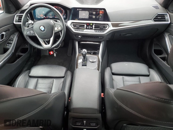 2021 BMW 3 Series 330i xDrive with VIN 3MW5R7J05M8B50200, listed as a Copart auction lot 46443405 with 35,663 mi miles and Salvage title. Bid and sale history available at DreamBid. Image 8.