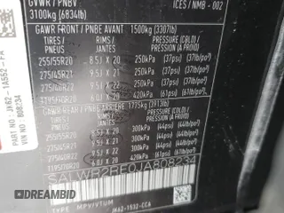 2018 Land Rover Range Rover Sport с VIN SALWR2RE0JA808234, выставлен на аукционе Copart как лот 42184865 с пробегом Не указан миль и Списание • Salvage title. История ставок и продаж доступна на DreamBid. Изображение 14.