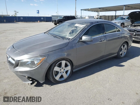 2015 Mercedes-Benz CLA 250 with VIN WDDSJ4EB9FN278680, listed as a Copart auction lot 53760385 with 89,663 mi miles and Salvage Title. Bid and sale history available at DreamBid. Image 1.