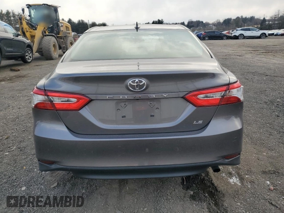 2020 Toyota Camry LE with VIN 4T1C11AK1LU903850, listed as a Copart auction lot 45966875 with 27,189 mi miles and Salvage Title. Bid and sale history available at carsss.com. Image 6.