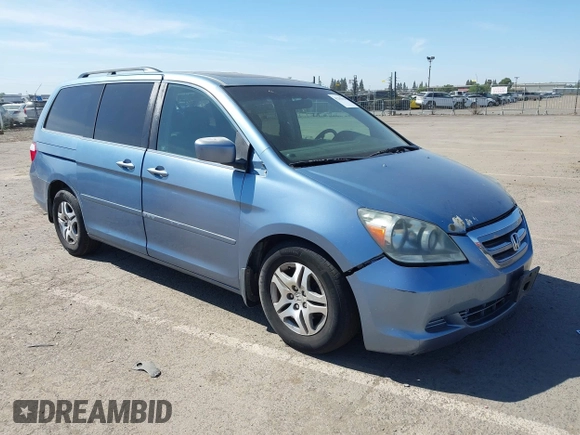 2006 Honda Odyssey EX-L with VIN 5FNRL38726B108311, listed as a IAAI auction lot 42203838 with 205,201 mi miles and . Bid and sale history available at DreamBid. Image 1.