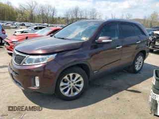 2014 Kia Sorento EX with VIN 5XYKUDA72EG459726, listed as a Copart auction lot 53956025 with 126,152 mi miles and Salvage title. Bid and sale history available at DreamBid. Image 1.