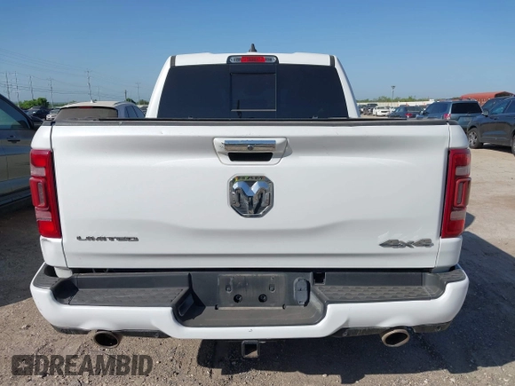 2020 Ram 1500 Limited with VIN 1C6SRFHT8LN190922, listed as a IAAI auction lot 41961670 with 120,100 mi miles and . Bid and sale history available at DreamBid. Image 16.