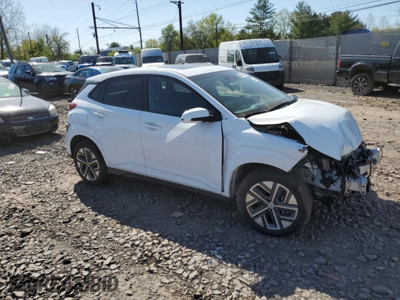 2023 Hyundai Kona SEL with VIN KM8K33AG2PU190203, listed as a Copart auction lot 54922635 with Not Provided miles and Non Repairable. Bid and sale history available at carsss.com. Image 4.
