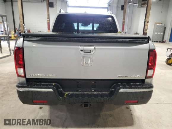 2019 Honda Ridgeline RTL-E with VIN 5FPYK3F74KB502413, listed as a Copart auction lot 55154935 with 71,711 mi miles and Salvage title. Bid and sale history available at DreamBid. Image 6.