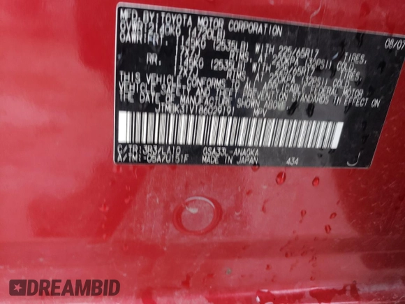 2008 Toyota RAV4 Limited with VIN JTMBK31V186029191, listed as a Copart auction lot 82804544 with 224,118 mi miles and Salvage title. Bid and sale history available at DreamBid. Image 13.