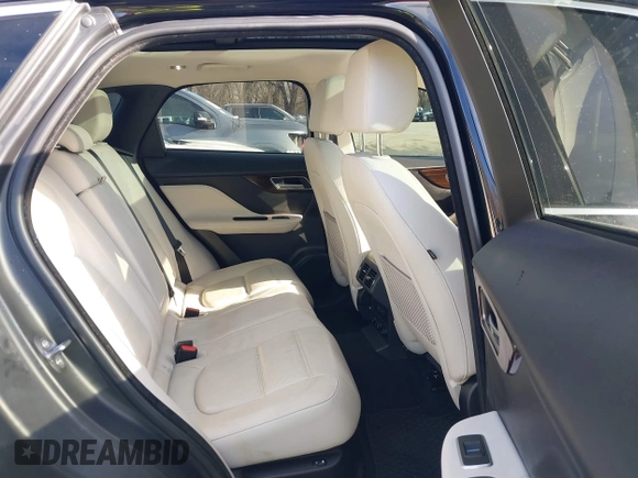 2017 Jaguar F-Pace 35t Prestige with VIN SADCK2BV1HA895827, listed as a IAAI auction lot 41119402 with 31,767 mi miles and . Bid and sale history available at DreamBid. Image 8.