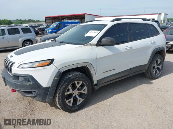 2015 Jeep Cherokee Trailhawk with VIN 1C4PJMBS6FW687718, listed as a IAAI auction lot 42505169 with 122,526 mi miles and . Bid and sale history available at DreamBid. Image 6.