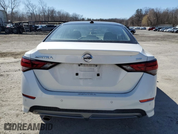 2022 Nissan Sentra SR with VIN 3N1AB8DV9NY256821, listed as a Copart auction lot 50524955 with 16,108 mi miles and Salvage Title. Bid and sale history available at carsss.com. Image 6.