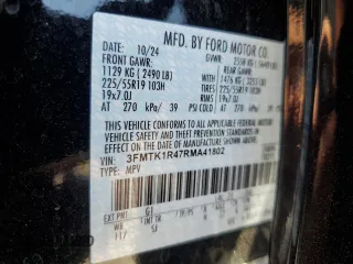 2024 Ford Mustang Mach-E Select with VIN 3FMTK1R47RMA41802, listed as a Copart auction lot 56944275 with 10,713 mi miles and Salvage title. Bid and sale history available at DreamBid. Image 12.