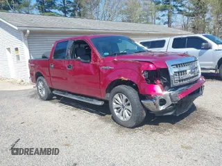 2014 Ford F-150 XL with VIN 1FTFW1EF8EFB27918, listed as a IAAI auction lot 41938587 with 129,508 mi miles. Bid and sale history available at carsss.com. Image 1.