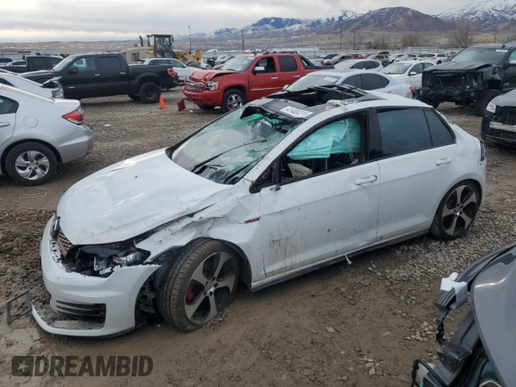 2015 Volkswagen Golf GTI SE with VIN 3VW5T7AU0FM014846, listed as a Copart auction lot 41404315 with 0 mi miles and Salvage Title. Bid and sale history available at carsss.com. Image 1.