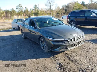 2024 Hyundai Elantra SEL with VIN KMHLS4DG2RU730905, listed as a IAAI auction lot 41747928 with 15,300 mi miles and . Bid and sale history available at DreamBid. Image 1.