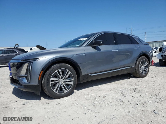 2023 Cadillac LYRIQ RWD Luxury with VIN 1GYKPMRK1PZ000637, listed as a Copart auction lot 54049234 with 16,471 mi miles. Bid and sale history available at carsss.com. Image 1.