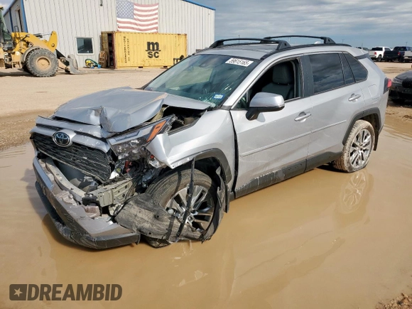 2024 Toyota RAV4 XLE Premium with VIN 2T3C1RFV1RW339568, listed as a Copart auction lot 59615165 with 16,004 mi miles and Salvage title. Bid and sale history available at DreamBid. Image 1.