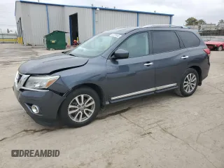 2014 Nissan Pathfinder S z VIN 5N1AR2MNXEC644070, wystawiony jako Copart lot #44701045 z przebiegiem 167 659 mil mil oraz Szkoda całkowita • Salvage title. Historia ofert i sprzedaży dostępna na DreamBid. Obrazek 1.