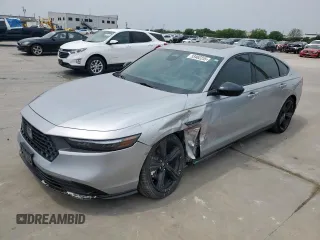 2025 Honda Accord Sport-L with VIN 1HGCY2F77SA008472, listed as a Copart auction lot 53462255 with 32,071 mi miles and Salvage title. Bid and sale history available at DreamBid. Image 1.