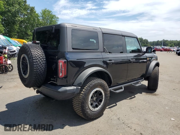 2022 Ford Bronco with VIN 1FMEE5DP6NLB29910, listed as a Copart auction lot 63012245 with 50,354 mi miles and Salvage title. Bid and sale history available at DreamBid. Image 3.