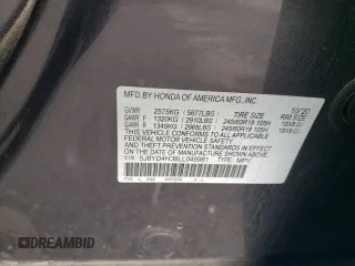 2020 Acura MDX z VIN 5J8YD4H38LL045981, wystawiony jako Copart lot #55587255 z przebiegiem 45 930 mil mil oraz Szkoda całkowita • Salvage title. Historia ofert i sprzedaży dostępna na DreamBid. Obrazek 13.