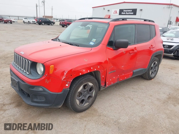 2017 Jeep Renegade Sport with VIN ZACCJAAB7HPE81676, listed as a IAAI auction lot 41546941 with 113,967 mi miles and . Bid and sale history available at DreamBid. Image 17.