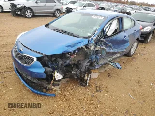 2014 Kia Forte LX with VIN KNAFX4A69E5069812, listed as a Copart auction lot 75394383 with 0 mi miles and Salvage Title. Bid and sale history available at carsss.com. Image 1.