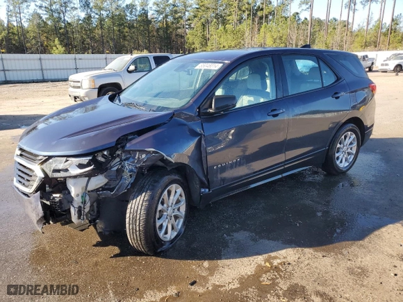 2019 Chevrolet Equinox LS with VIN 3GNAXHEVXKS514900, listed as a Copart auction lot 85048014 with 89,837 mi miles and Salvage Title. Bid and sale history available at carsss.com. Image 1.