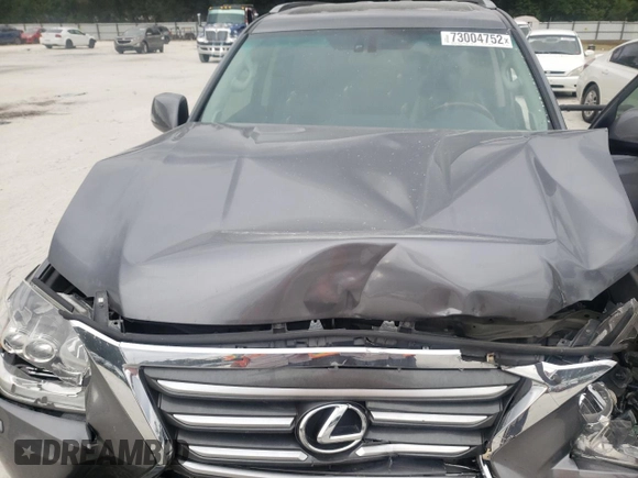 2017 Lexus GX with VIN JTJBM7FX8H5173657, listed as a Copart auction lot 73004752 with 101,887 mi miles. Bid and sale history available at carsss.com. Image 12.