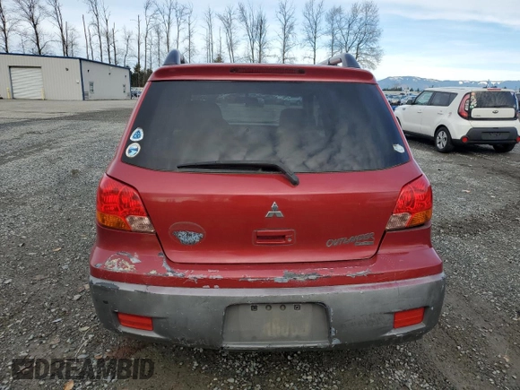 2003 Mitsubishi Outlander LS with VIN JA4LZ31G43U112002, listed as a Copart auction lot 78537764 with 171,902 mi miles and Salvage Title. Bid and sale history available at carsss.com. Image 6.