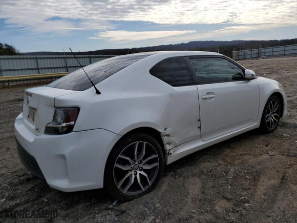 2015 Scion tC with VIN JTKJF5C75FJ006350, listed as a Copart auction lot 43591335 with 56,851 mi miles and Salvage Title. Bid and sale history available at carsss.com. Image 3.