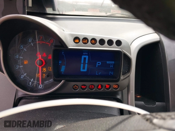 2014 Chevrolet Sonic LTZ with VIN 1G1JE5SB1E4200234, listed as a IAAI auction lot 41850396 with 173,324 mi miles. Bid and sale history available at carsss.com. Image 7.