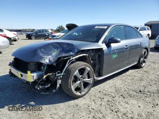 2021 Audi A4 S line Premium Plus with VIN WAUEAAF4XMN007241, listed as a Copart auction lot 48063695 with 55,642 mi miles and Salvage Title. Bid and sale history available at DreamBid. Image 1.