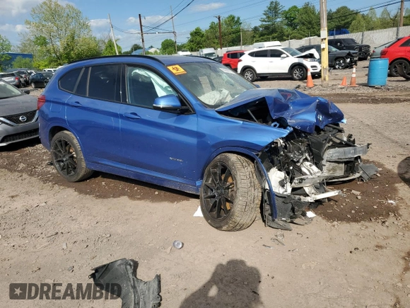 2017 BMW X1 xDrive28i with VIN WBXHT3C32H5F81460, listed as a Copart auction lot 55998515 with 123,853 mi miles and Salvage title. Bid and sale history available at DreamBid. Image 4.