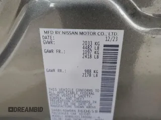 2024 Nissan Altima 2.5 SV with VIN 1N4BL4DW6RN360658, listed as a Copart auction lot 44777245 with 19,181 mi miles and Salvage Title. Bid and sale history available at carsss.com. Image 12.