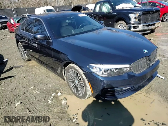 2020 BMW 5 Series 530e with VIN WBAJA9C00LB399824, listed as a Copart auction lot 45011365 with 52,678 mi miles and Salvage Title. Bid and sale history available at DreamBid. Image 11.