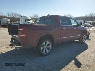 2020 Ram 1500 Limited with VIN 1C6SRFHT6LN118195, listed as a Copart auction lot 42637265 with 91,956 mi miles and Salvage Title. Bid and sale history available at carsss.com. Image 3.