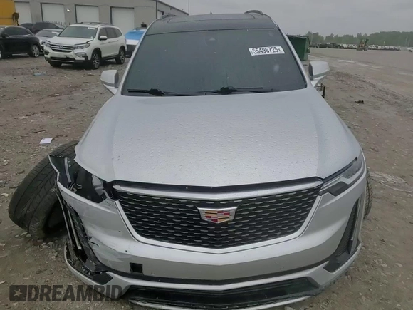2020 Cadillac XT6 FWD Premium Luxury with VIN 1GYKPCRS8LZ112792, listed as a Copart auction lot 55496725 with 53,571 mi miles and Salvage title. Bid and sale history available at DreamBid. Image 14.