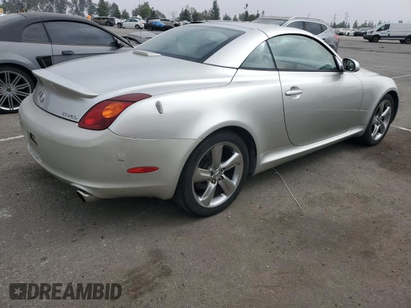 2003 Lexus SC with VIN JTHFN48Y030043608, listed as a Copart auction lot 76391144 with 245,943 mi miles and Salvage Title. Bid and sale history available at carsss.com. Image 3.