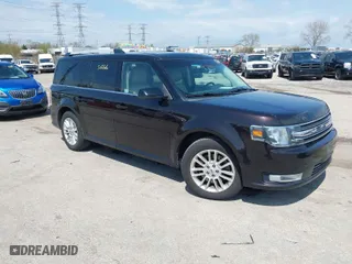 2013 Ford Flex SEL with VIN 2FMGK5C85DBD32796, listed as a IAAI auction lot 42095566 with 166,800 mi miles. Bid and sale history available at carsss.com. Image 1.