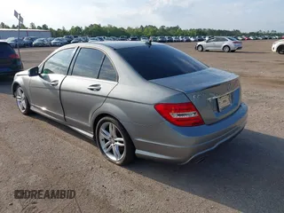 2013 Mercedes-Benz C 250 Sport with VIN WDDGF4HB5DR301509, listed as a IAAI auction lot 42216332 with 95,426 mi miles and . Bid and sale history available at carsss.com. Image 3.
