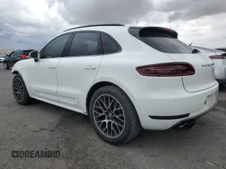 2017 Porsche Macan GTS with VIN WP1AG2A57HLB51772, listed as a Copart auction lot 55123715 with 130,576 mi miles and Salvage title. Bid and sale history available at DreamBid. Image 2.