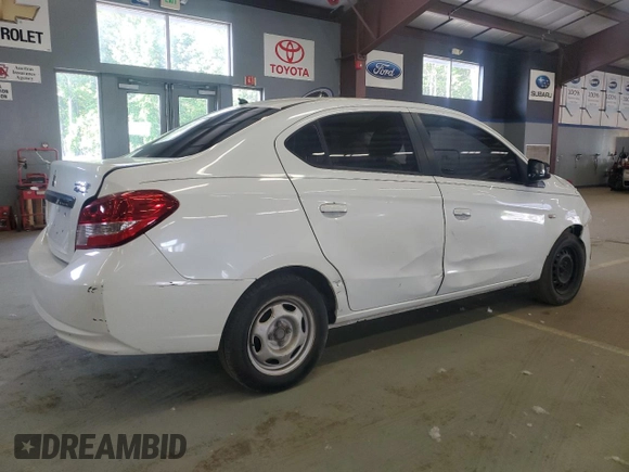 2017 Mitsubishi Mirage ES z VIN ML32F3FJ6HHF10493, wystawiony jako Copart lot #59130825 z przebiegiem 83 423 mil mil oraz Czysty tytuł • Clean title. Historia ofert i sprzedaży dostępna na DreamBid. Obrazek 3.