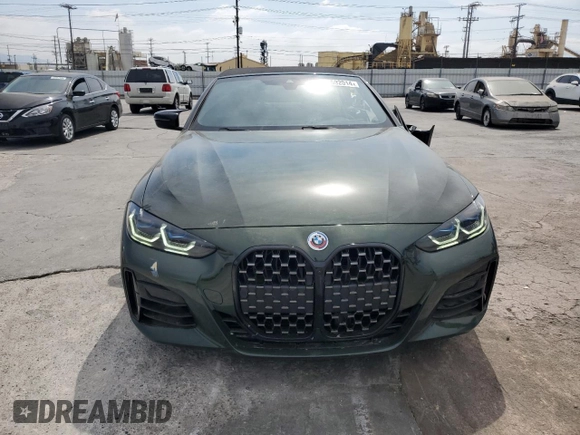 2024 BMW 4 Series M440i with VIN WBA53AT02RCN29473, listed as a Copart auction lot 72592014 with 4,930 mi miles and Salvage Title. Bid and sale history available at carsss.com. Image 5.