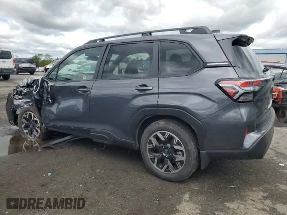 2025 Subaru Forester Premium with VIN JF2SLDDCXSH501267, listed as a Copart auction lot 57899865 with 4,147 mi miles and Salvage title. Bid and sale history available at DreamBid. Image 2.